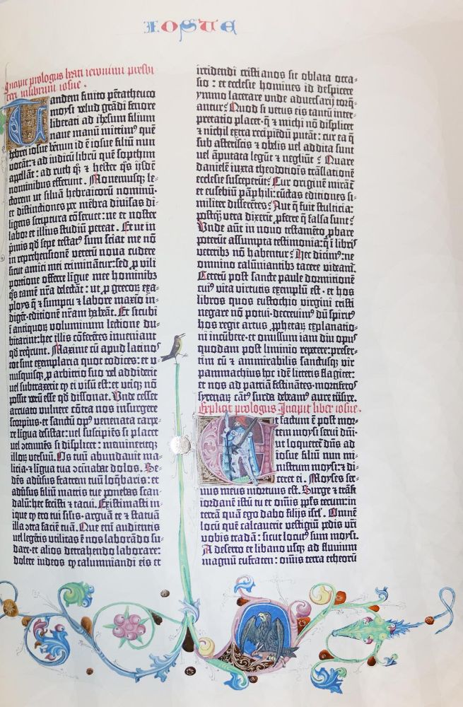Große Abbildung Nr.2: 143-1142 Gutenberg-Bibel.: (Faksimile)