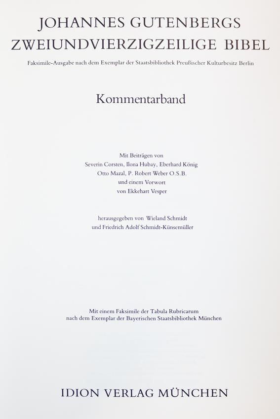 Große Abbildung Nr.30: 143-1142 Gutenberg-Bibel.: (Faksimile)