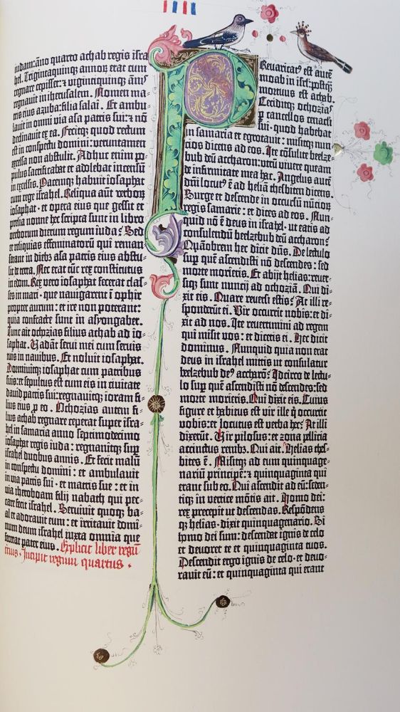 Große Abbildung Nr.5: 143-1142 Gutenberg-Bibel.: (Faksimile)