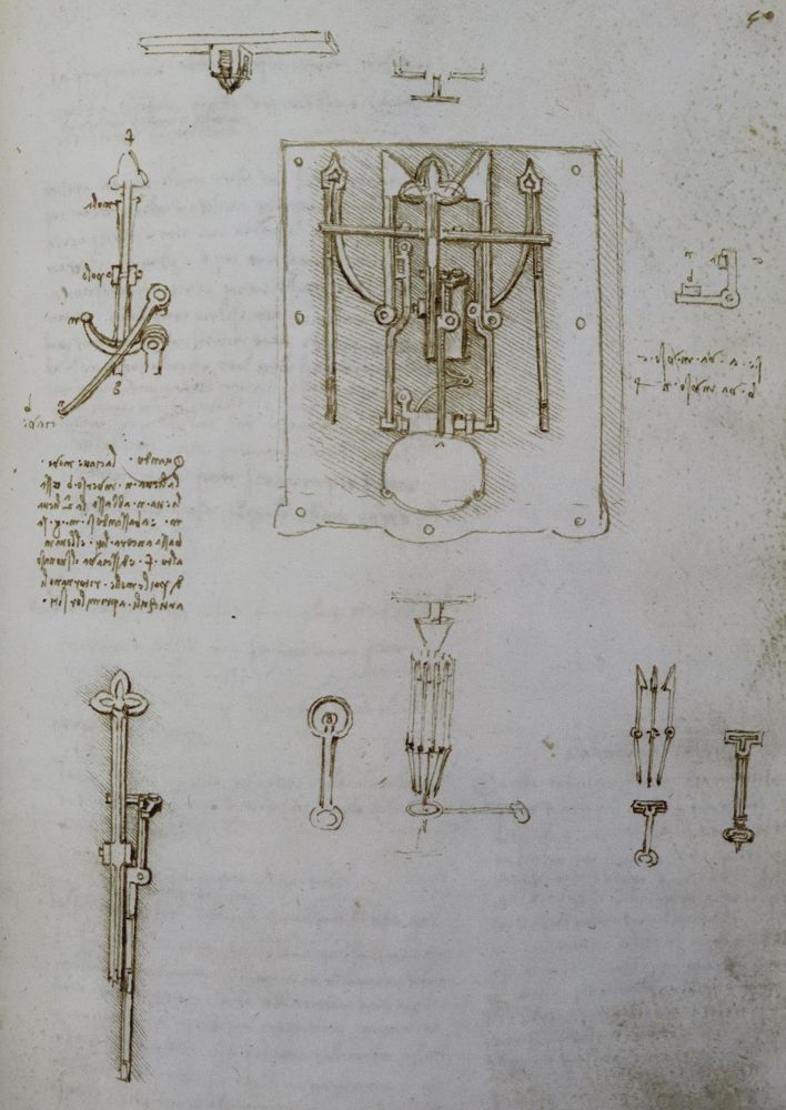 Große Abbildung Nr.2: 143-1146 Leonardo da Vinci.: (Faksimile)