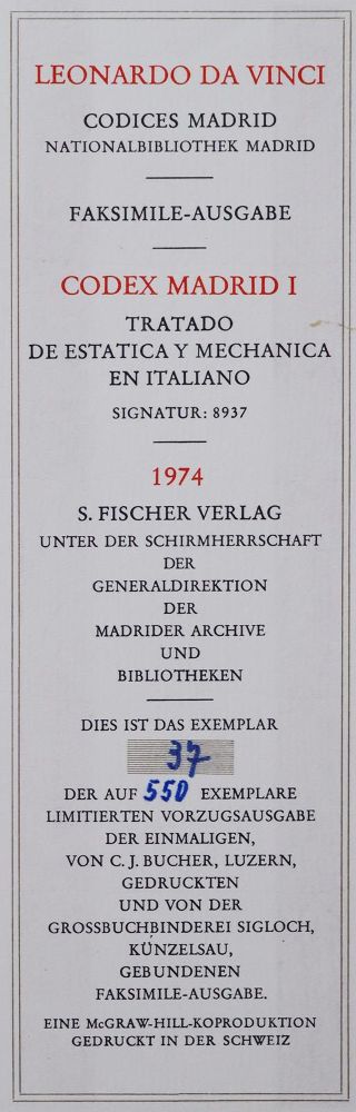 Große Abbildung Nr.4: 143-1146 Leonardo da Vinci.: (Faksimile)