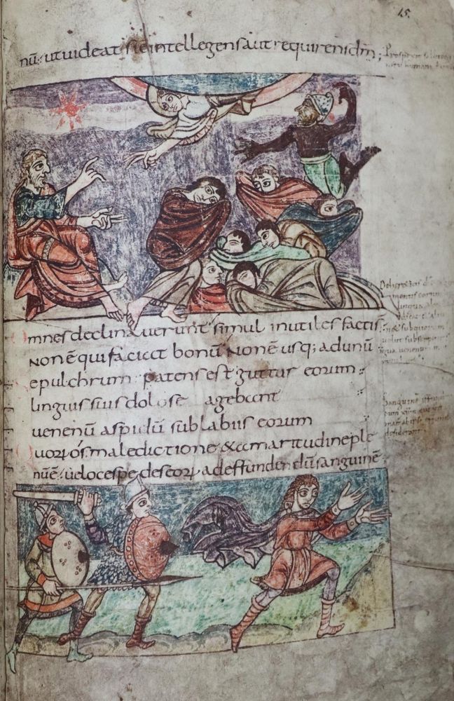 Große Abbildung Nr.6: 143-1156 Stuttgarter Bilderpsalter, Der.: (Faksimile)