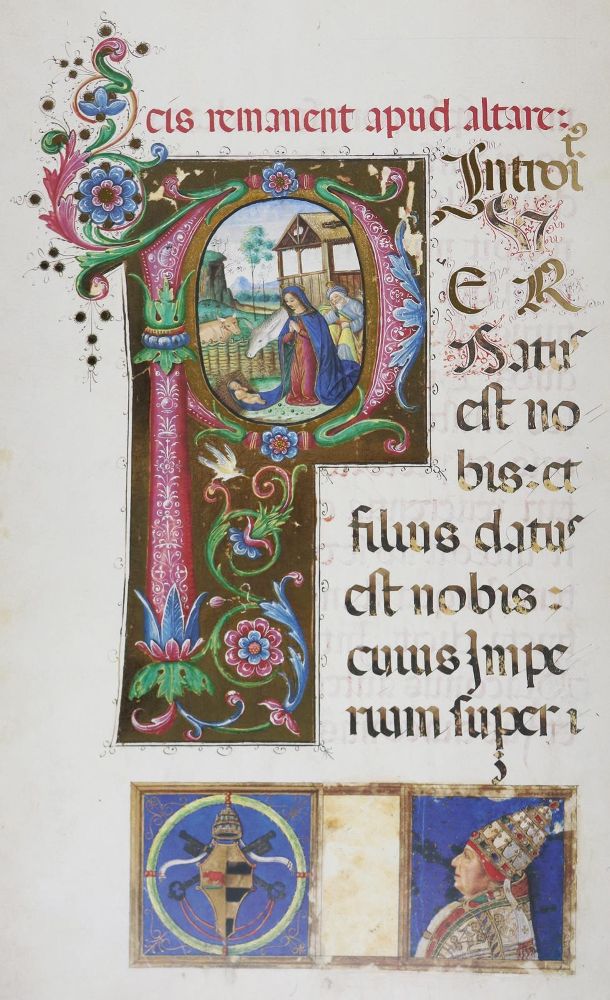 Große Abbildung Nr.1: 143-1158 Weihnachtsmissale Alexander VI, Das.: (Faksimile)