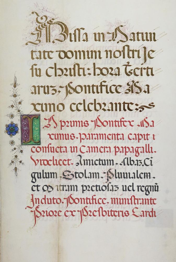 Große Abbildung Nr.2: 143-1158 Weihnachtsmissale Alexander VI, Das.: (Faksimile)