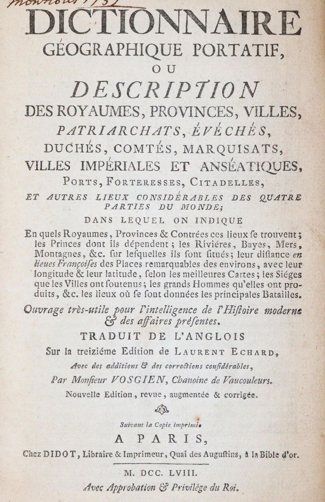 Große Abbildung Nr.1: 143-1172 Echard,L.: (Lexika - Wörterbücher - Sprachwissenschaften)