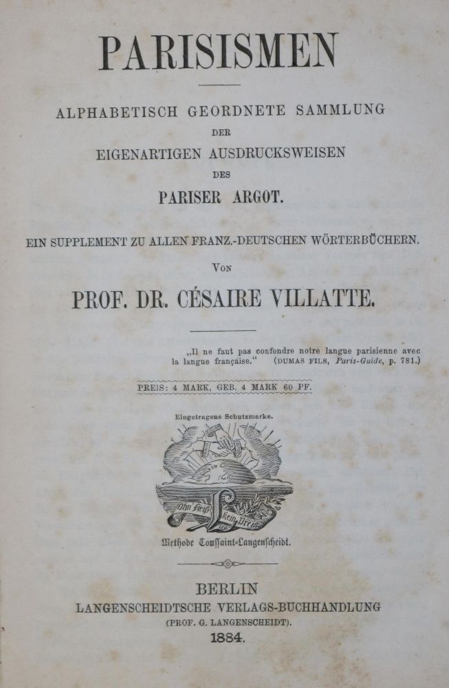 Große Abbildung Nr.1: 143-1176 (Grose,F.).: (Lexika - Wörterbücher - Sprachwissenschaften)