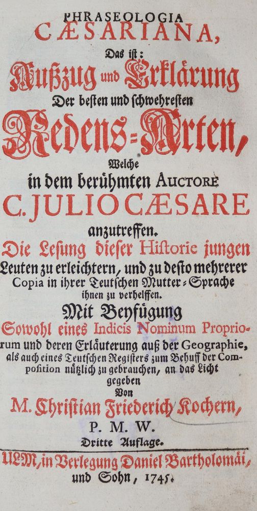 Große Abbildung Nr.1: 143-1178 Kocher,C.F.: (Lexika - Wörterbücher - Sprachwissenschaften)
