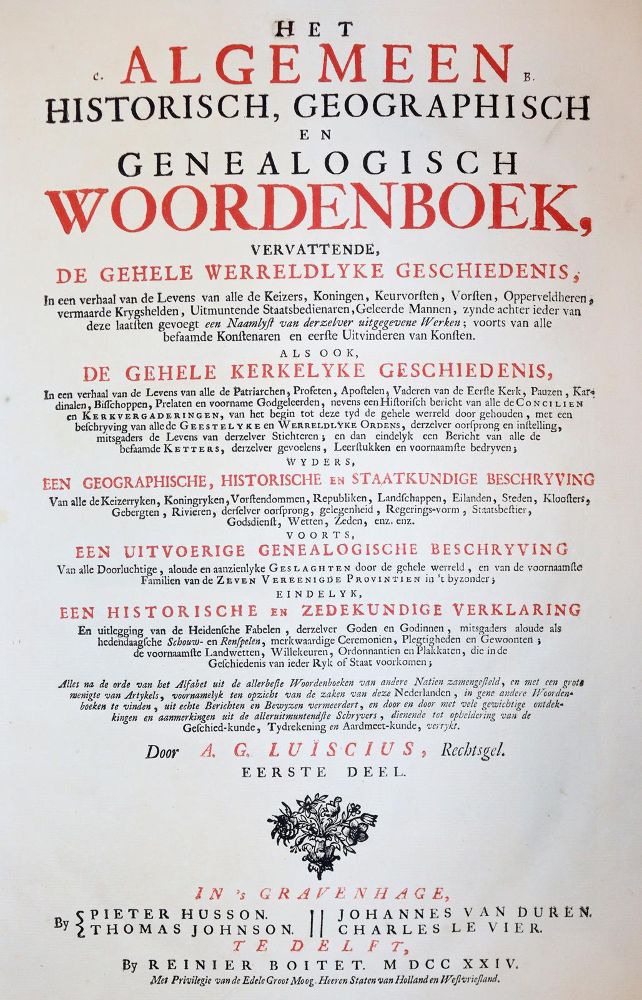 Große Abbildung Nr.1: 143-1180 Luiscius,A.G.: (Lexika - Wörterbücher - Sprachwissenschaften)