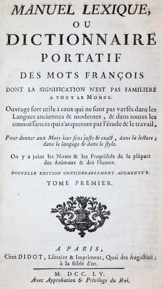 Große Abbildung Nr.1: 143-1187 (Prevost d'Exiles,A.F.).: (Lexika - Wörterbücher - Sprachwissenschaften)