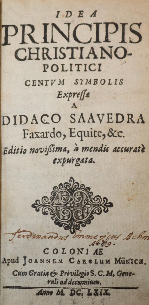 Große Abbildung Nr.1: 143-120 Saavedra,D.: (Emblemata)
