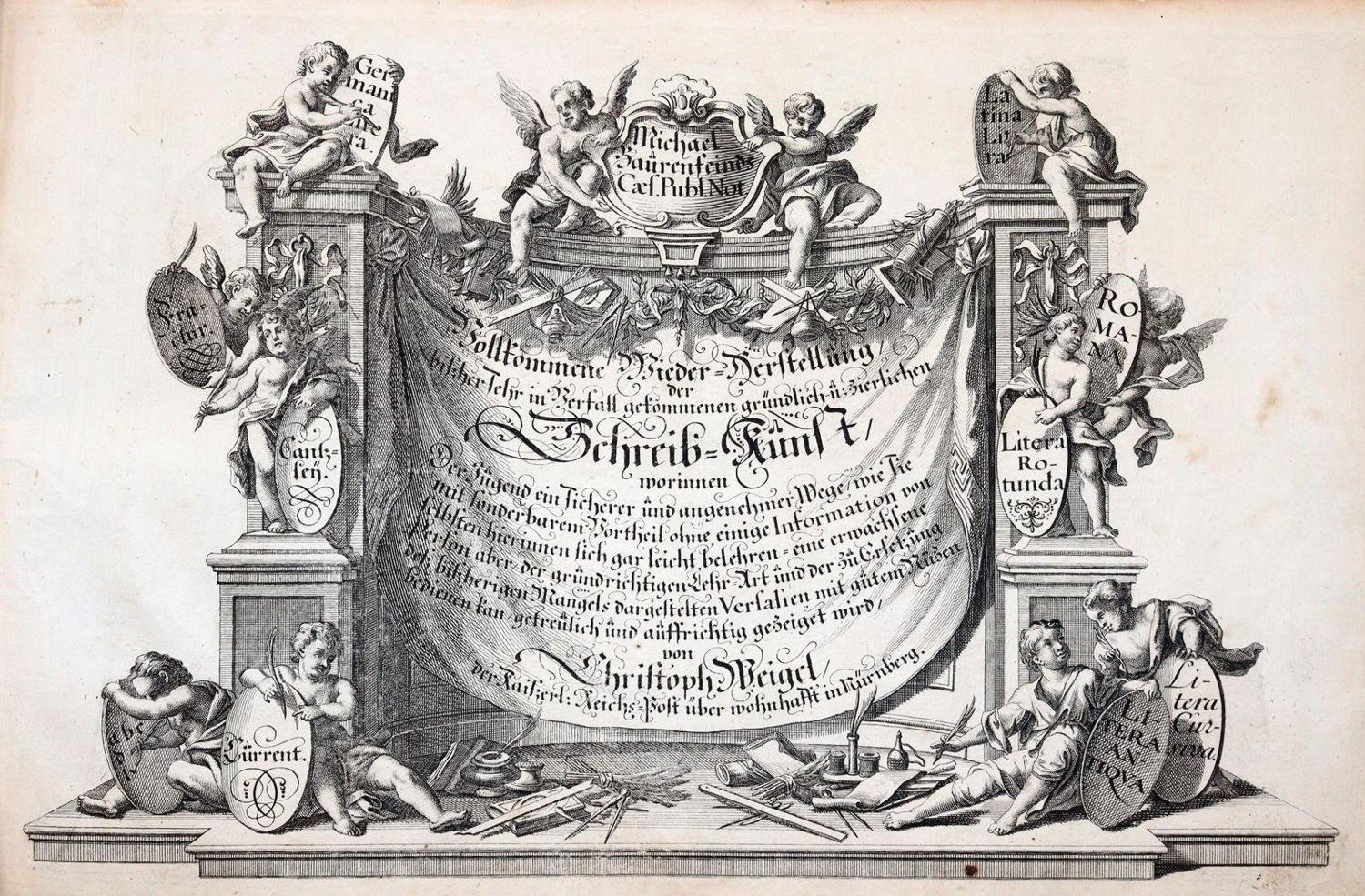 Große Abbildung Nr.1: 143-1202 Baurenfeind,M.: (Typographie und Kalligraphie)