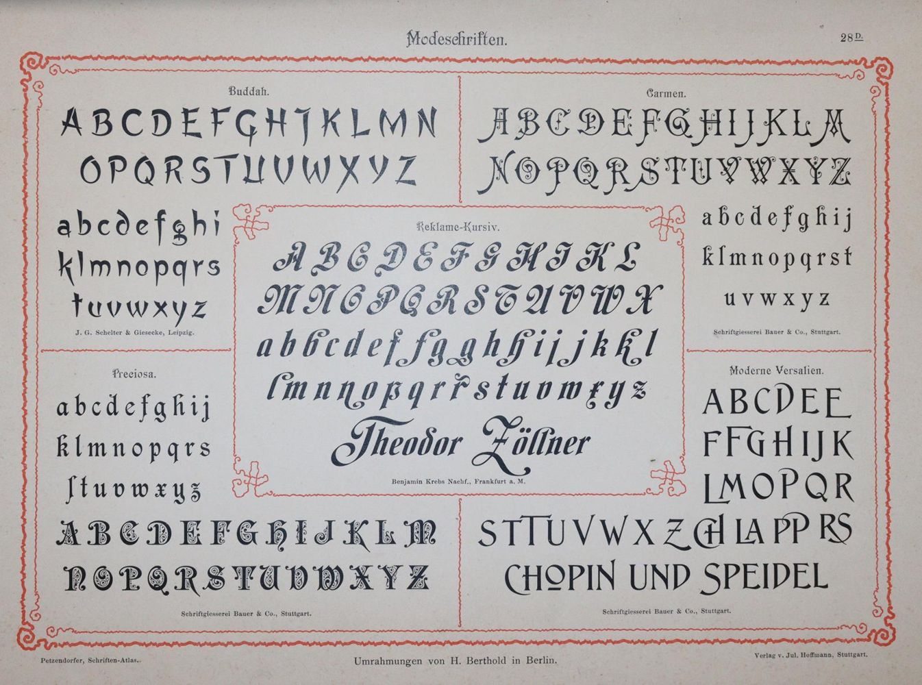 Große Abbildung Nr.3: 143-1206 Petzendorfer,L.: (Typographie und Kalligraphie)