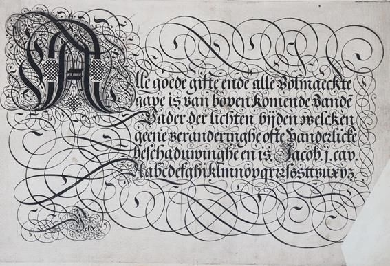 Große Abbildung Nr.1: 143-1207 Velde,J.van den.: (Typographie und Kalligraphie)