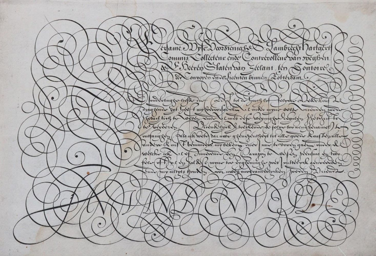 Große Abbildung Nr.2: 143-1207 Velde,J.van den.: (Typographie und Kalligraphie)