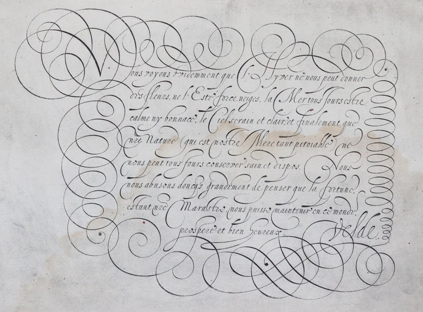 Große Abbildung Nr.3: 143-1207 Velde,J.van den.: (Typographie und Kalligraphie)