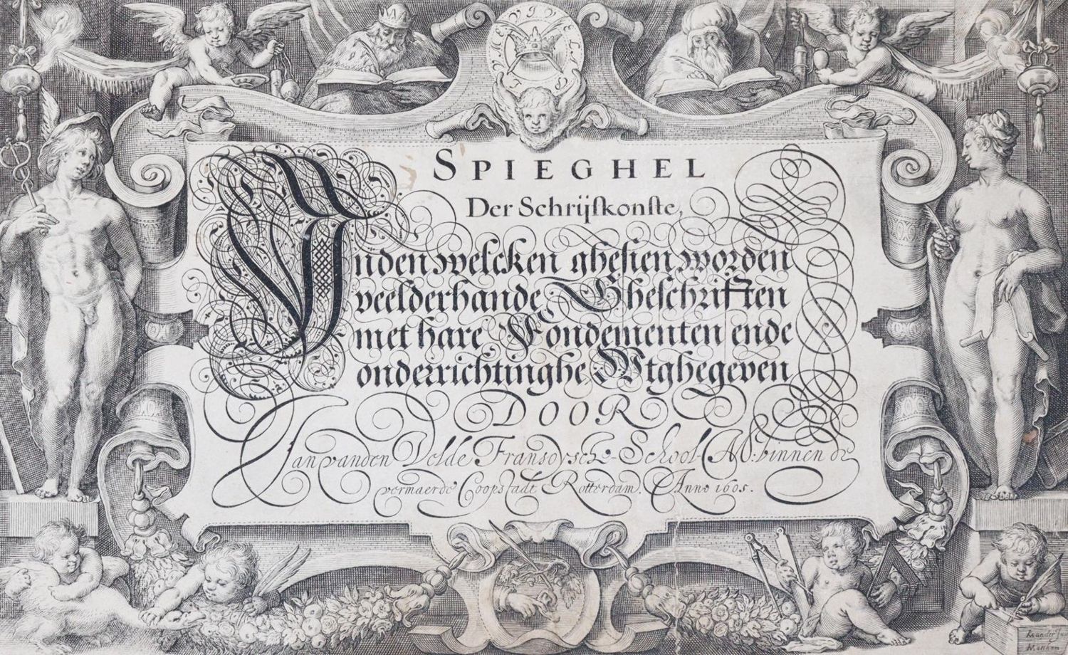 Große Abbildung Nr.5: 143-1207 Velde,J.van den.: (Typographie und Kalligraphie)