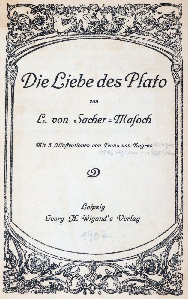 Große Abbildung Nr.1: 143-1228 Sacher-Masoch,L.v.: (Erotika - Galantes)