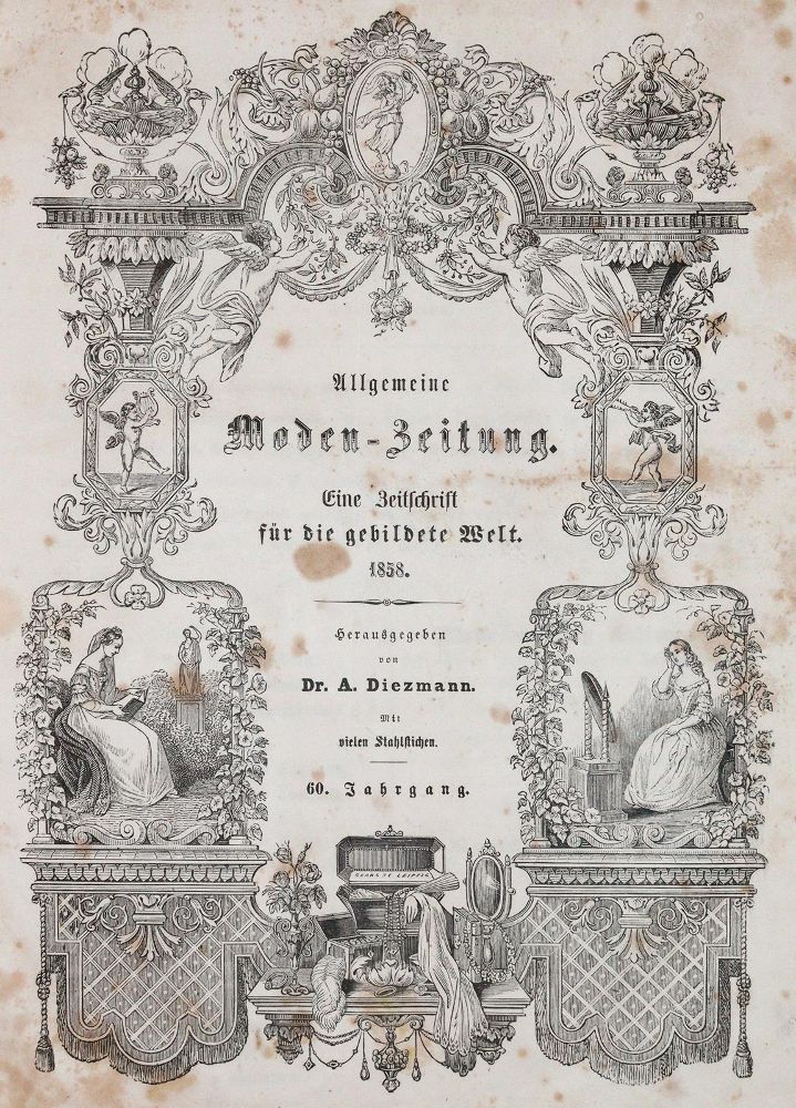 Große Abbildung Nr.1: 143-1235 Allgemeine Moden-Zeitung.: (Mode und Trachten)