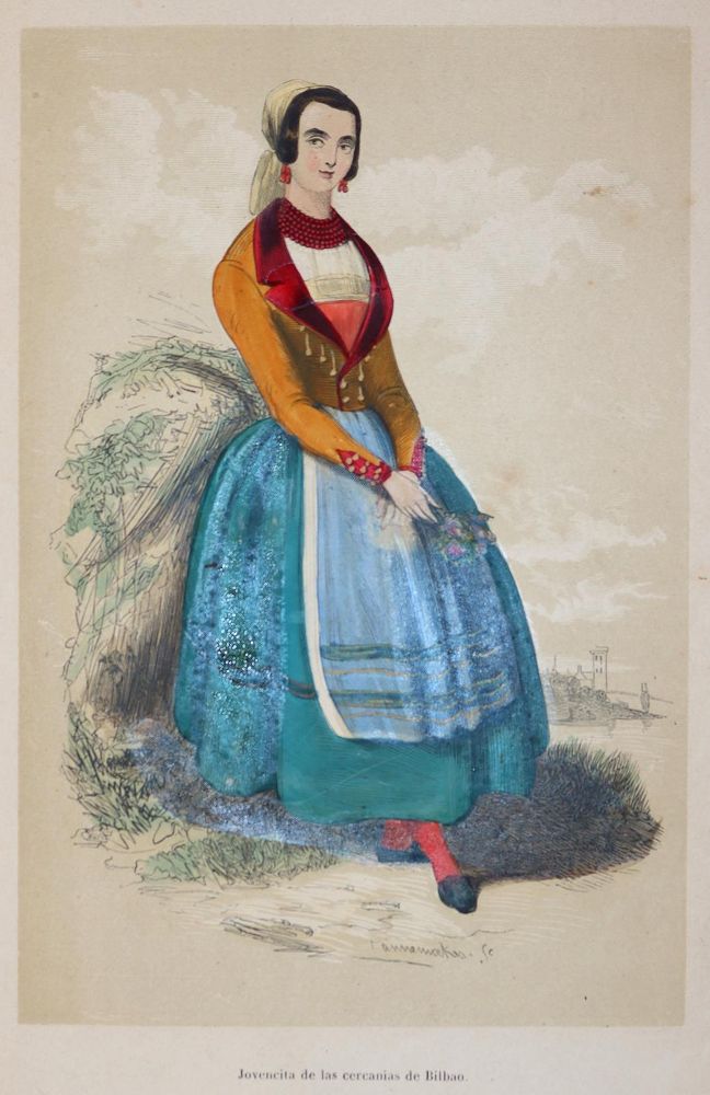 Große Abbildung Nr.1: 143-1241 Costumes Espagnols: (Mode und Trachten, Spanien)
