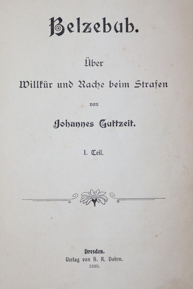 Große Abbildung Nr.1: 143-1276 Guttzeit,J.: (Pädagogik)