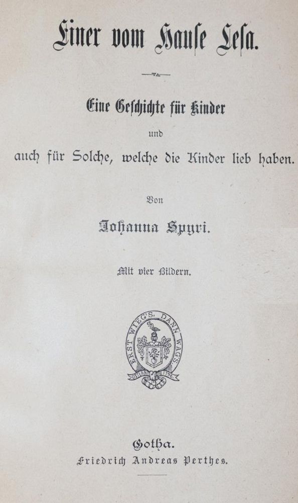 Große Abbildung Nr.1: 143-1287 Spyri,J: (Kinder- und Jugendbücher)