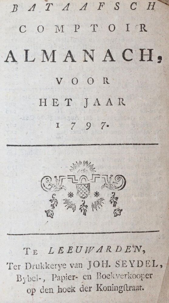 Große Abbildung Nr.1: 143-1292 Bataafsch Comptoir Almanach,: (Almanache)