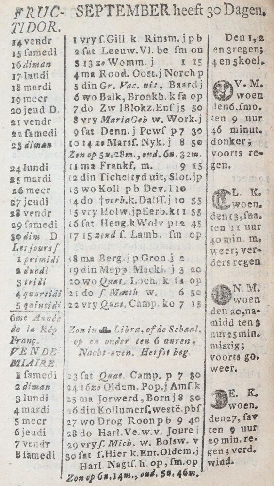 Große Abbildung Nr.2: 143-1292 Bataafsch Comptoir Almanach,: (Almanache)