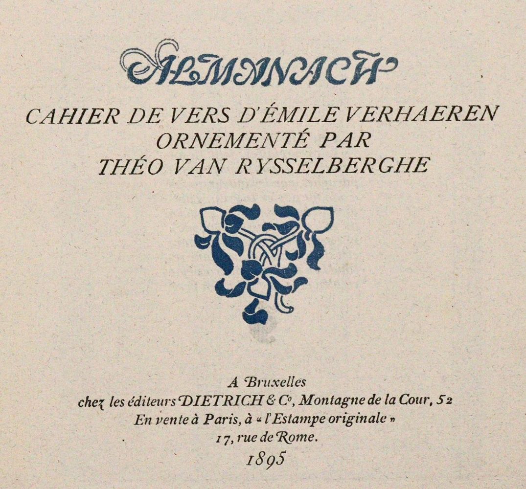 Große Abbildung Nr.1: 143-1297 Verhaeren,E.: (Almanache)