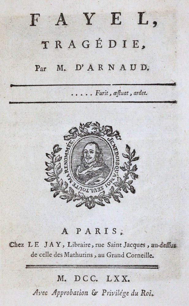 Große Abbildung Nr.1: 143-1299 Arnaud,(F.T.M.de Baculard).: (Literatur und illustrierte Bücher bis 19.Jahrhundert)