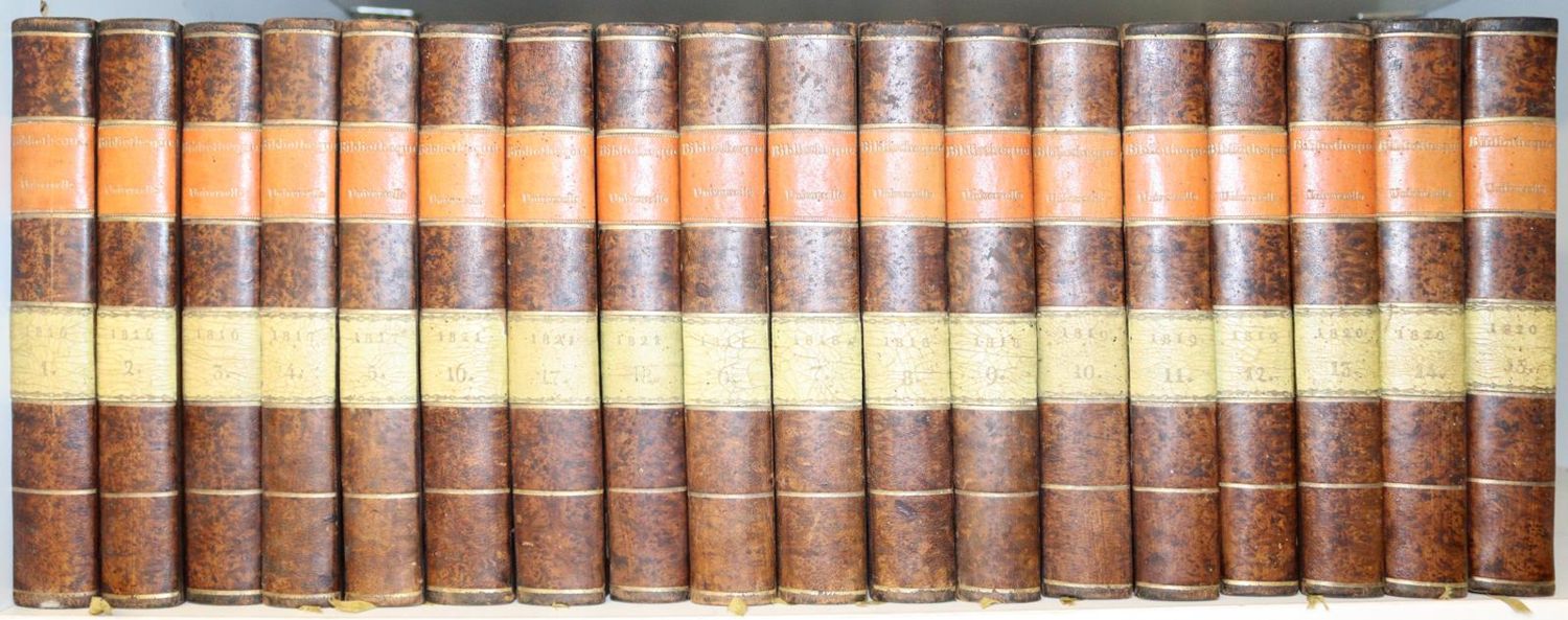 Große Abbildung Nr.2: 143-1303 Bibliotheque Universelle: (Literatur und illustrierte Bücher bis 19.Jahrhundert)