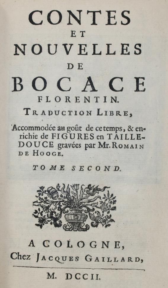 Große Abbildung Nr.1: 143-1306 Boccaccio,G.: (Literatur und illustrierte Bücher bis 19.Jahrhundert)