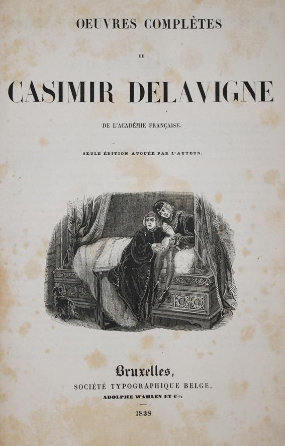 Große Abbildung Nr.1: 143-1324 Delavigne, Casimir: (Literatur und illustrierte Bücher bis 19.Jahrhundert)