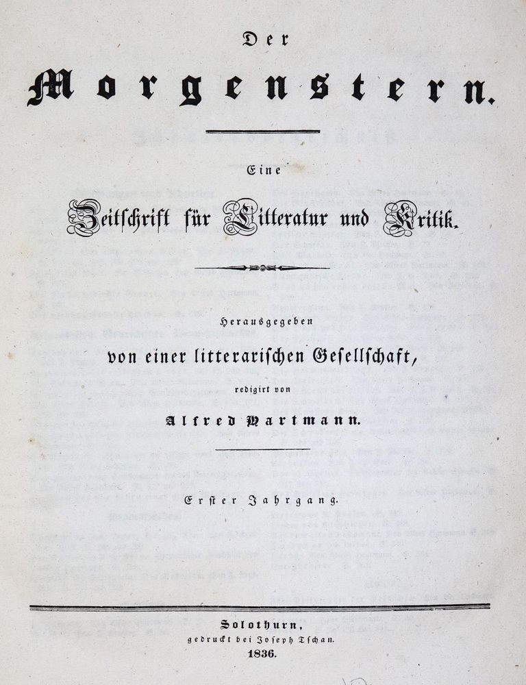 Große Abbildung Nr.1: 143-1327 Morgenstern, Der.: (Disteli)