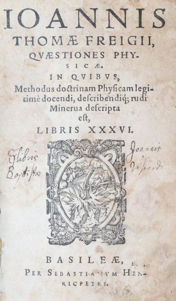 Große Abbildung Nr.1: 143-134 Freige,J.T.: (Alte Drucke, Handschriften und Theologie)