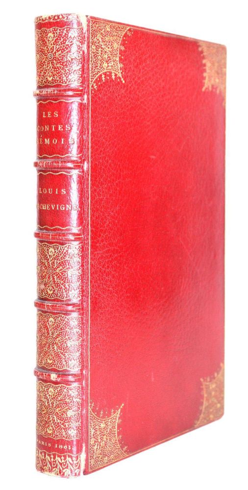 Große Abbildung Nr.1: 143-1350 Roter Maroquineinband: (Einband)
