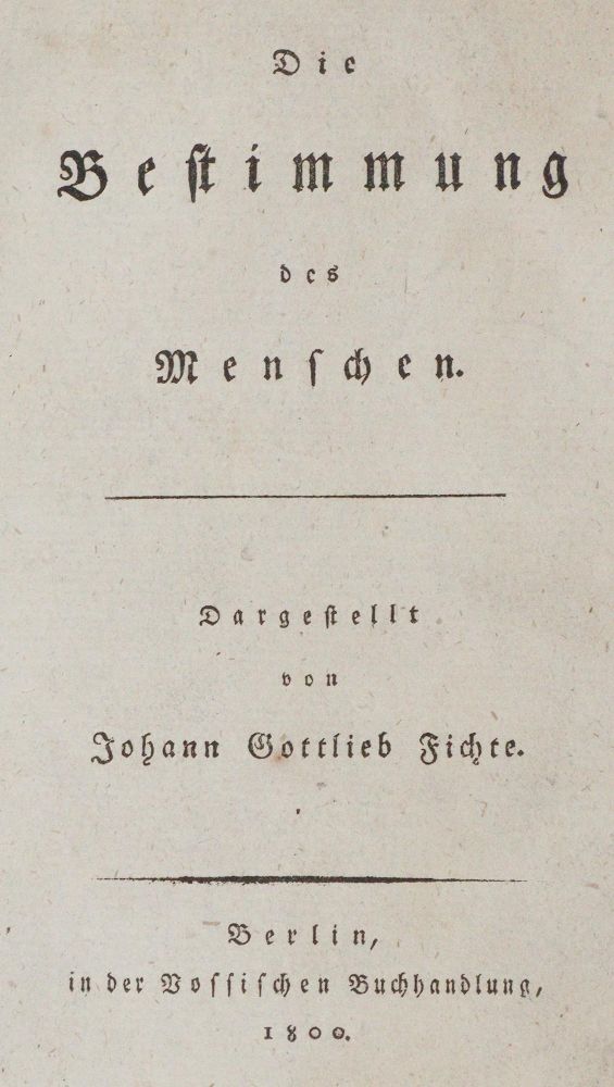Große Abbildung Nr.1: 143-1358 Fichte,J.G.: (Literatur und illustrierte Bücher bis 19.Jahrhundert)