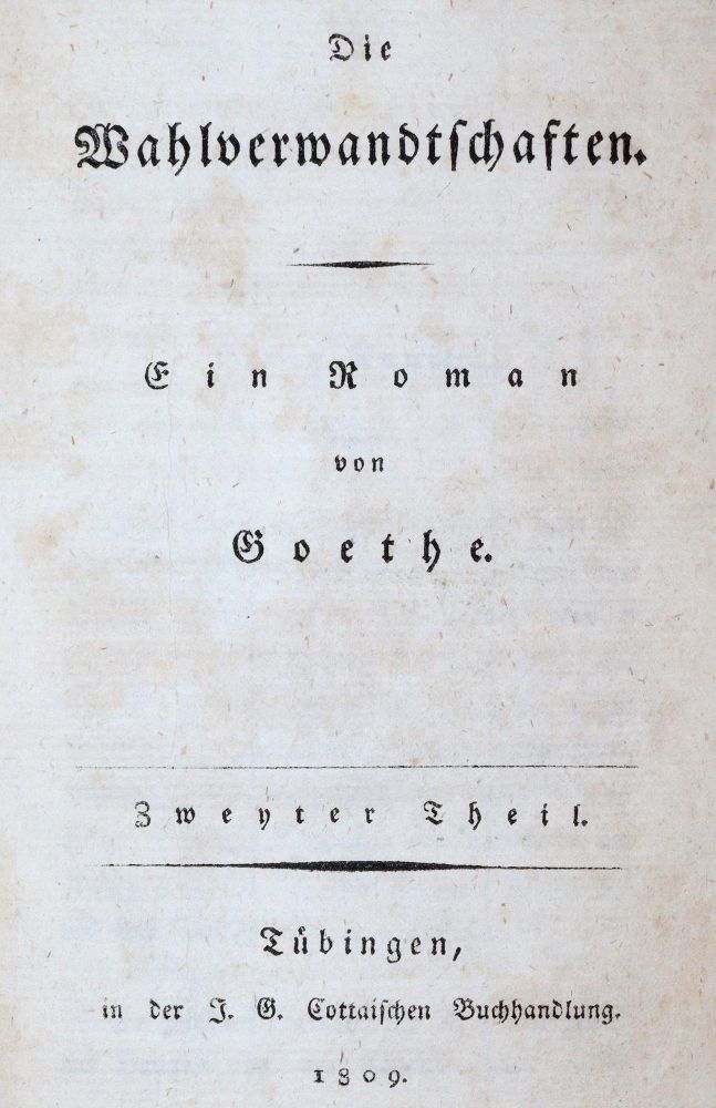 Große Abbildung Nr.1: 143-1370 Goethe,J.W.v.: (Literatur und illustrierte Bücher bis 19.Jahrhundert)