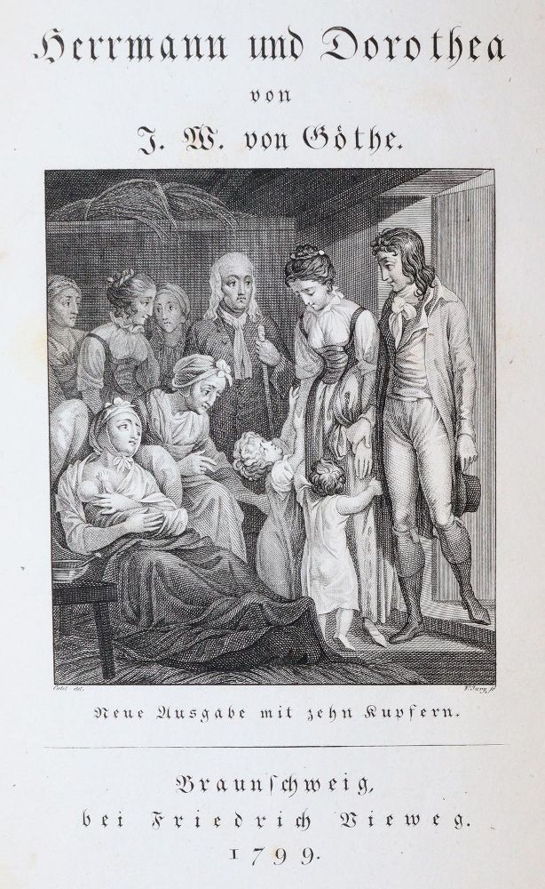 Große Abbildung Nr.1: 143-1374 Goethe,J.W.v.: (Literatur und illustrierte Bücher bis 19.Jahrhundert)