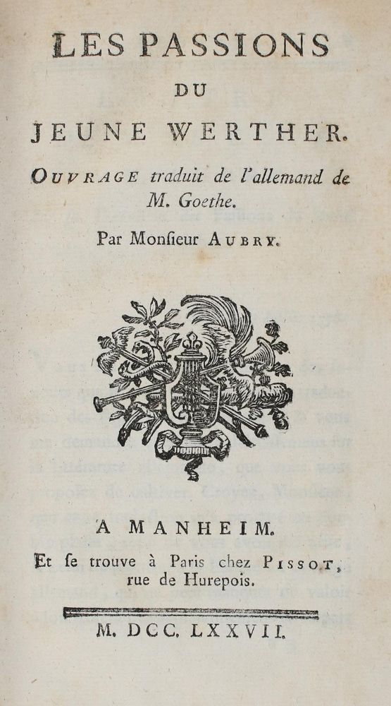 Große Abbildung Nr.1: 143-1377 Goethe,(J.W.v.): (Literatur und illustrierte Bücher bis 19.Jahrhundert)