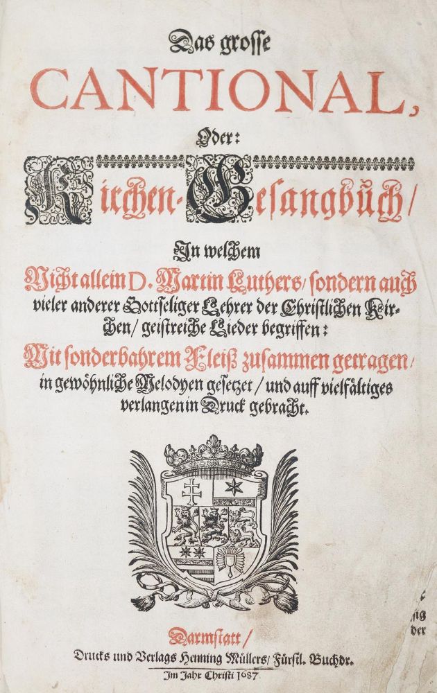 Große Abbildung Nr.1: 143-138 Grosse Cantional, Das,: (Gesangbücher)