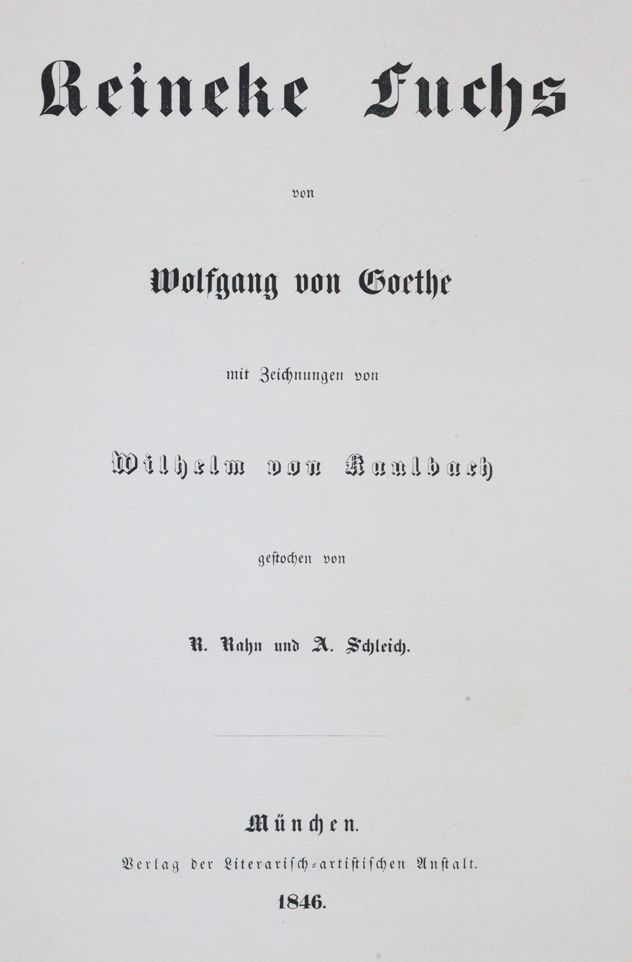 Große Abbildung Nr.1: 143-1380 Goethe,J.W.v.: (Literatur und illustrierte Bücher bis 19.Jahrhundert)