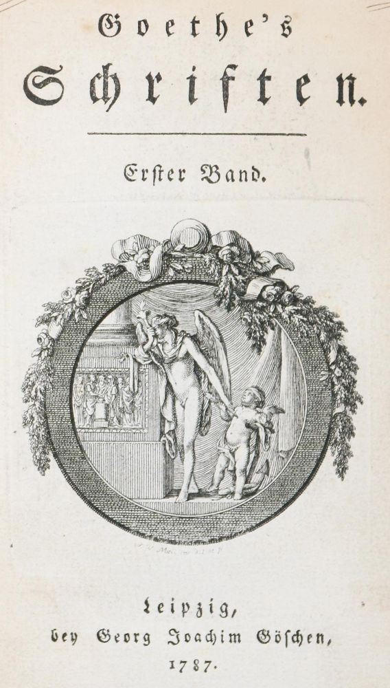 Große Abbildung Nr.1: 143-1381 Goethe,(J.W.v.).: (Literatur und illustrierte Bücher bis 19.Jahrhundert)