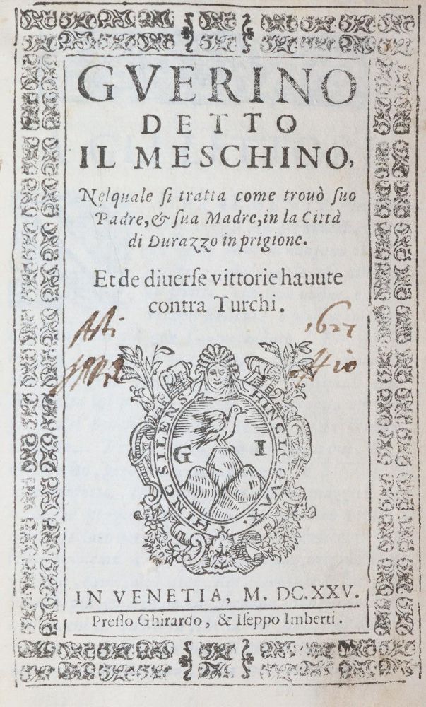 Große Abbildung Nr.1: 143-1387 Guerino detto Il Meschino.: (Literatur und illustrierte Bücher bis 19.Jahrhundert)