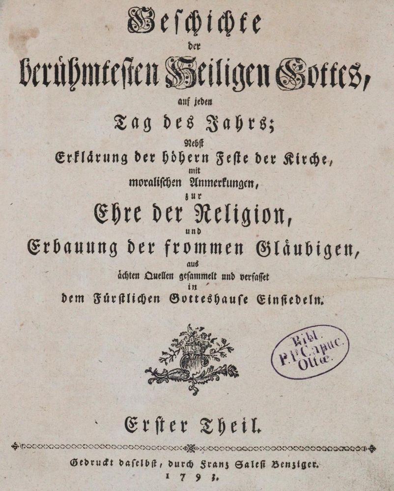 Große Abbildung Nr.1: 143-140 Geschichte: (Alte Drucke, Handschriften und Theologie)