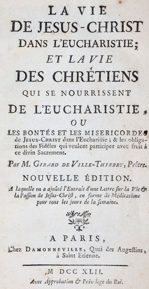 Große Abbildung Nr.1: 143-142 Girard de Villethierry,(J.).: (Alte Drucke, Handschriften und Theologie)