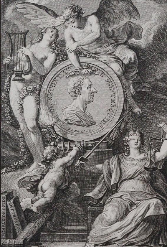 Große Abbildung Nr.1: 143-1432 (Montesquieu,C.L.de.).: (Literatur und illustrierte Bücher bis 19.Jahrhundert)