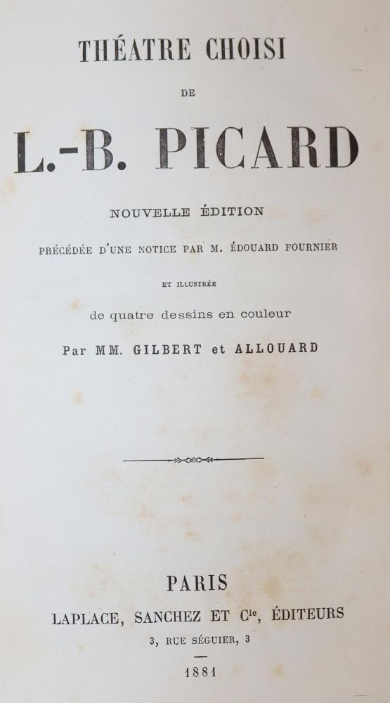 Große Abbildung Nr.1: 143-1441 Picard,L.-B.: (Literatur und illustrierte Bücher bis 19.Jahrhundert)