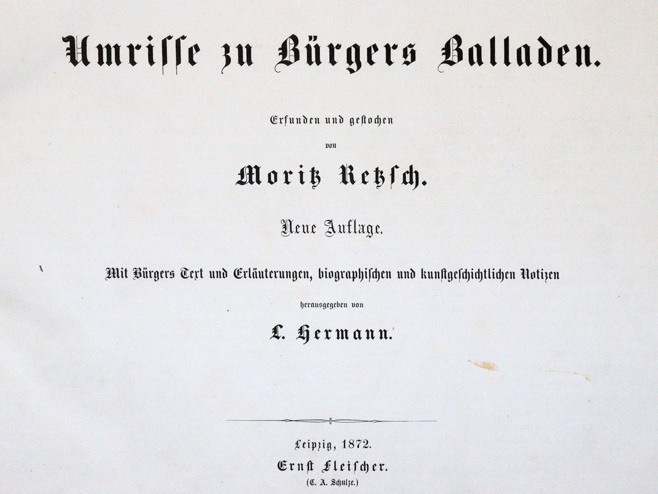 Große Abbildung Nr.1: 143-1449 Retzsch,M.: (Literatur und illustrierte Bücher bis 19.Jahrhundert)
