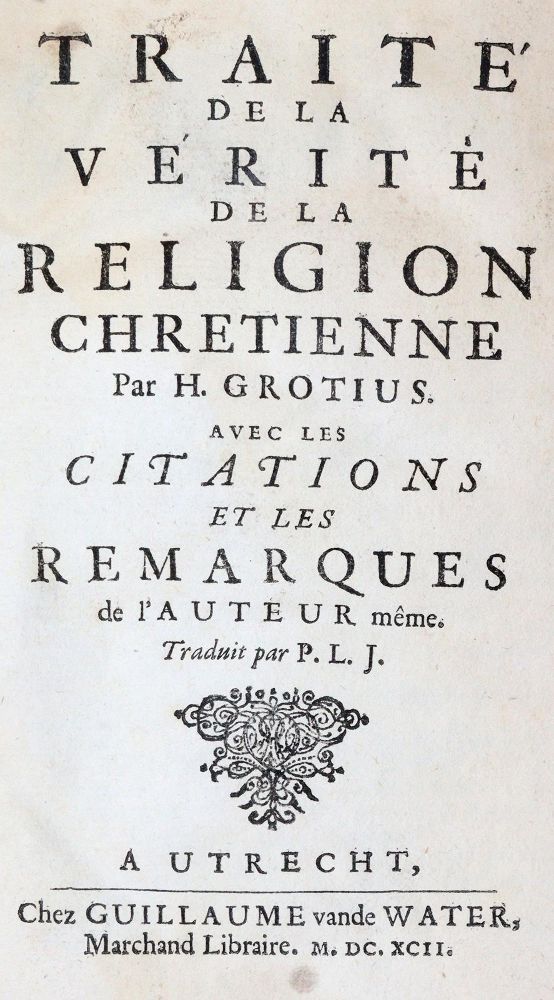 Große Abbildung Nr.1: 143-145 Grotius,H.: (Alte Drucke, Handschriften und Theologie)