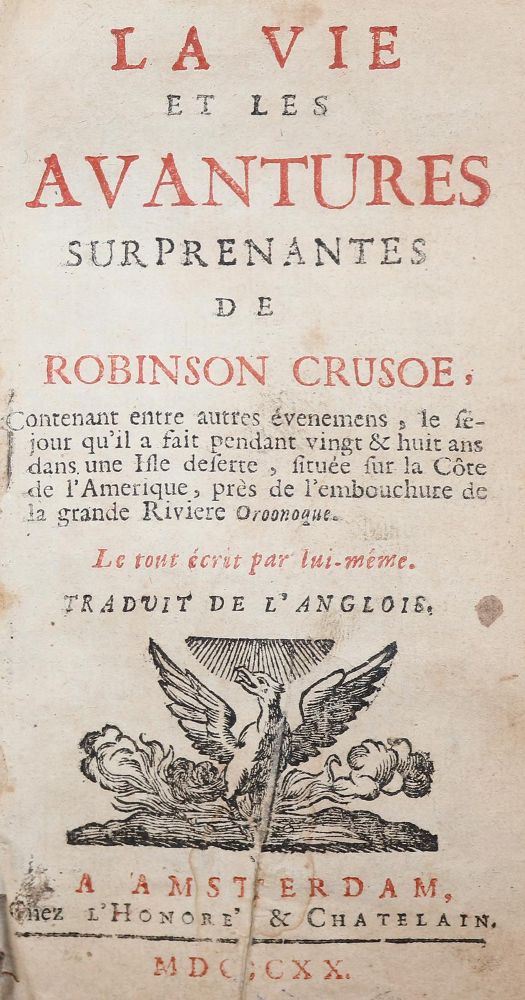 Große Abbildung Nr.1: 143-1451 Robinsonade.: (Literatur und illustrierte Bücher bis 19.Jahrhundert)